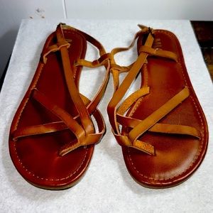 MIA Strap Brown Sandals Size 9, Clean. Gently Used, Great Condition.